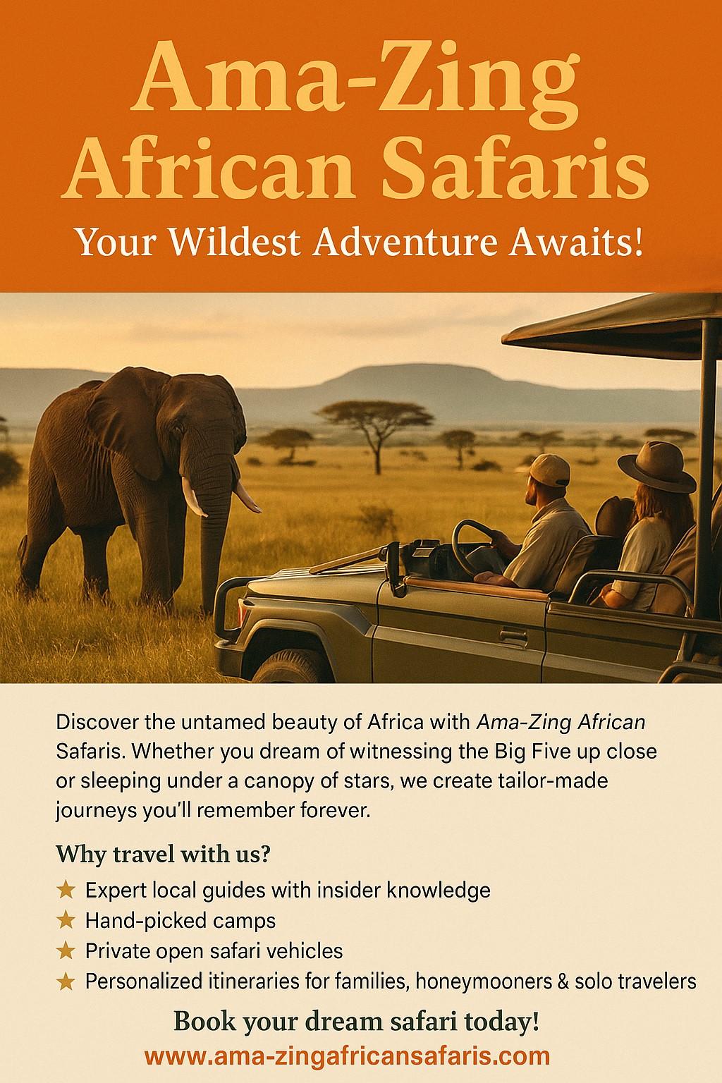 Ama-Zing African Safaris — Your Wildest Adventure Awaits!